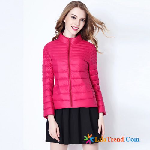 Steppjacke Rosa Damen Trend Licht Dünn Daunenjacke Damen Kaufen