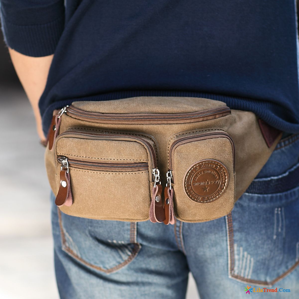 Stylische Herrentaschen Herren Sporttaschen Canvastasche Hüfttasche Messenger-tasche Kaufen