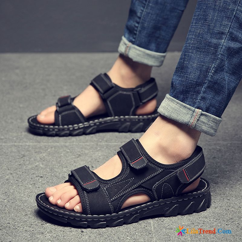 Trekkingsandalen Herren Braun Neue Sommer Schuhe Teenager Verkaufen