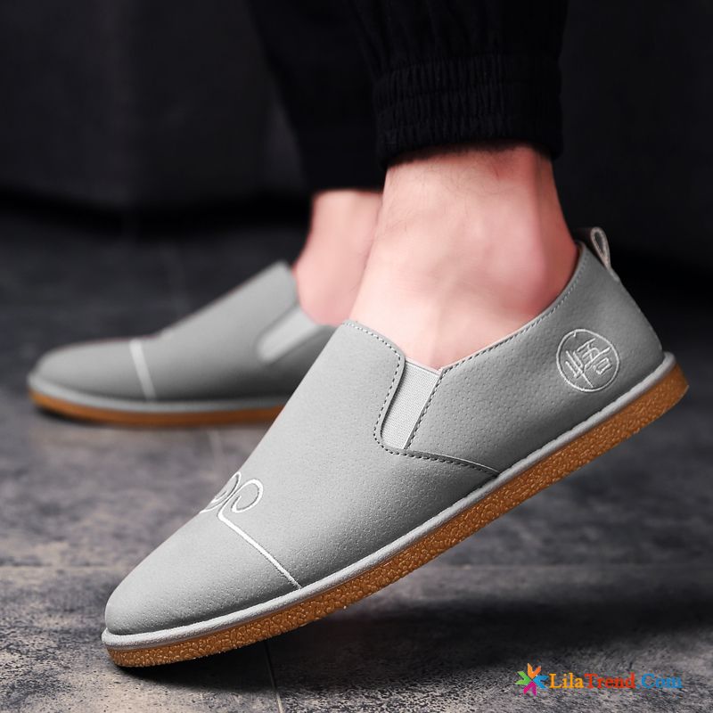 Turnschuhe Männer Günstig Feder Lederschuhe Casual Neue Slip-on