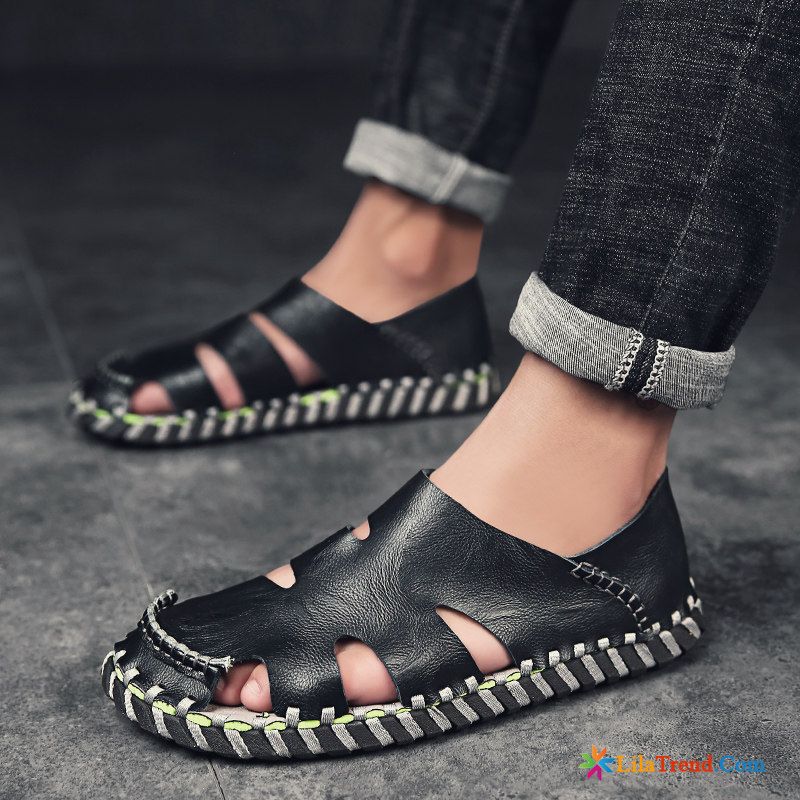 Waldläufer Herren Sandalen Trend Weiß Schuhe Pantolette Sommer Sale