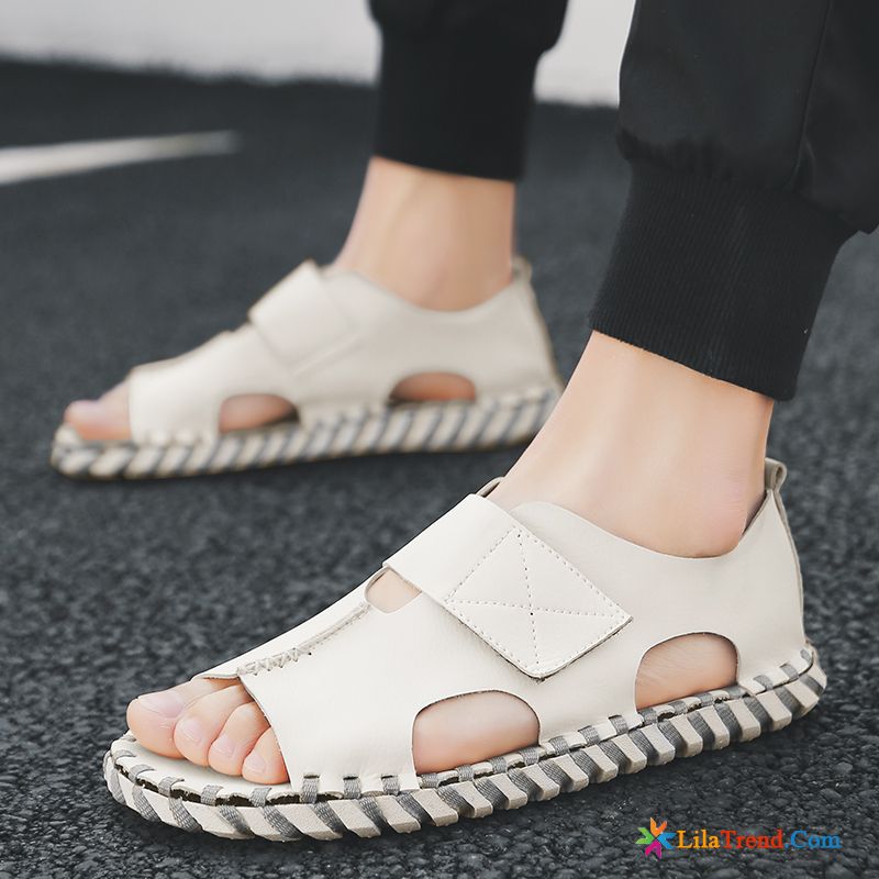 Waldläufer Herren Sandalen Trend Weiß Schuhe Pantolette Sommer Sale