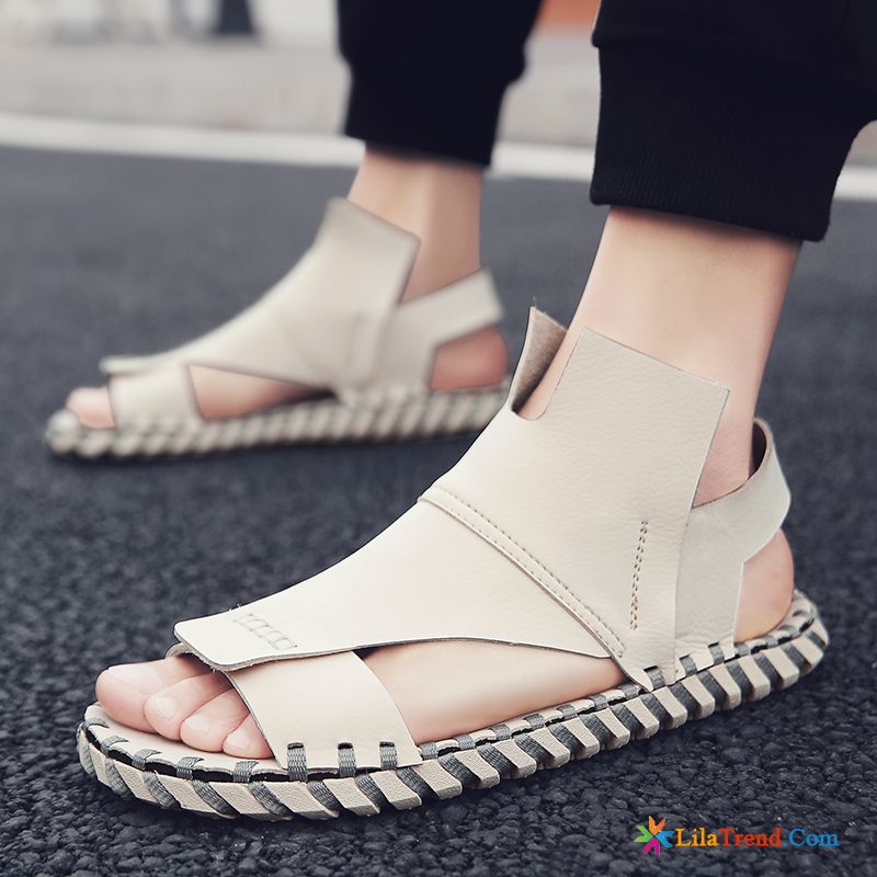 Waldläufer Herren Sandalen Trend Weiß Schuhe Pantolette Sommer Sale