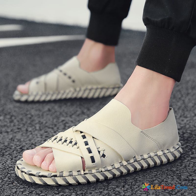 Waldläufer Herren Sandalen Trend Weiß Schuhe Pantolette Sommer Sale