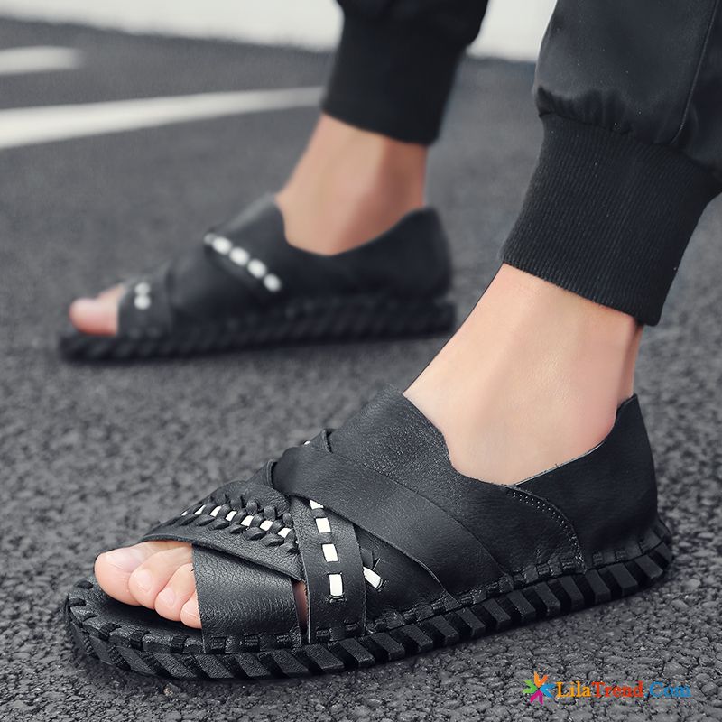 Waldläufer Herren Sandalen Trend Weiß Schuhe Pantolette Sommer Sale