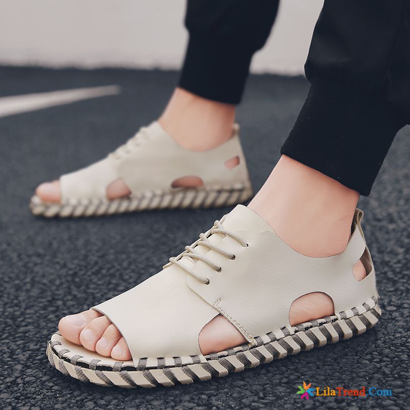 Waldläufer Herren Sandalen Trend Weiß Schuhe Pantolette Sommer Sale