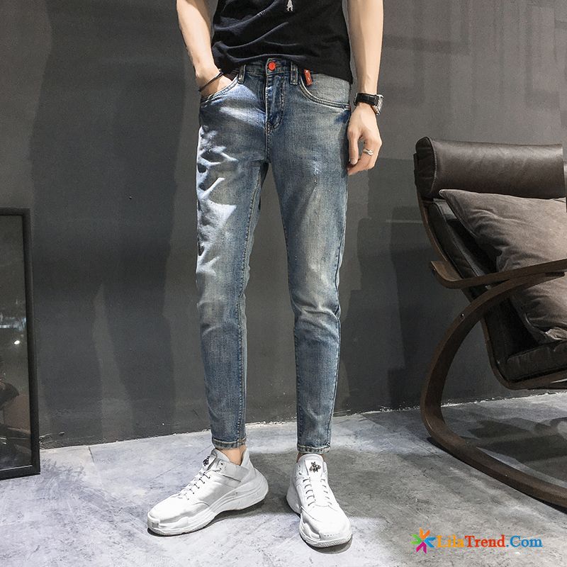 Weiße Herren Jeans Neu Schlank Marine Rote Herren Günstig