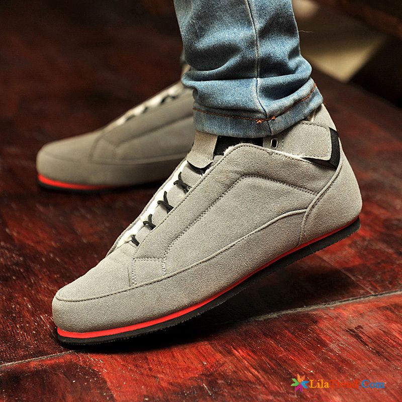 Weiße Lackschuhe Herren Casual Wildleder Schuhe Plus Samt Skaterschuhe