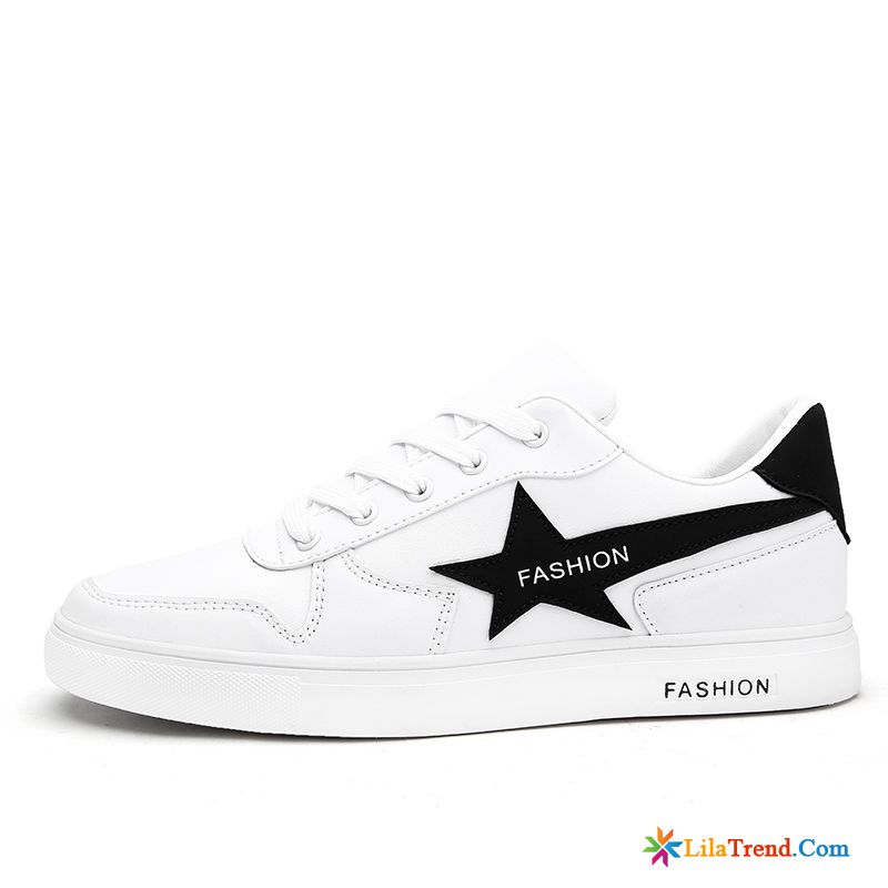 Weiße Schnürschuhe Damen Sommer Weiß Flache Damen Schnürschuhe