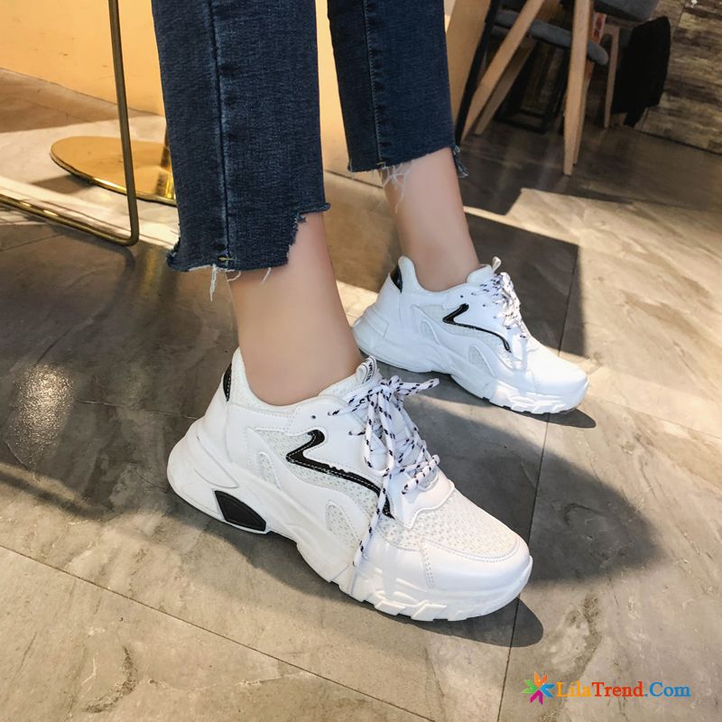 Weiße Schuhe Damen Sneaker Erhöht Weiß Schuhe Niedrig Sportschuhe Günstig