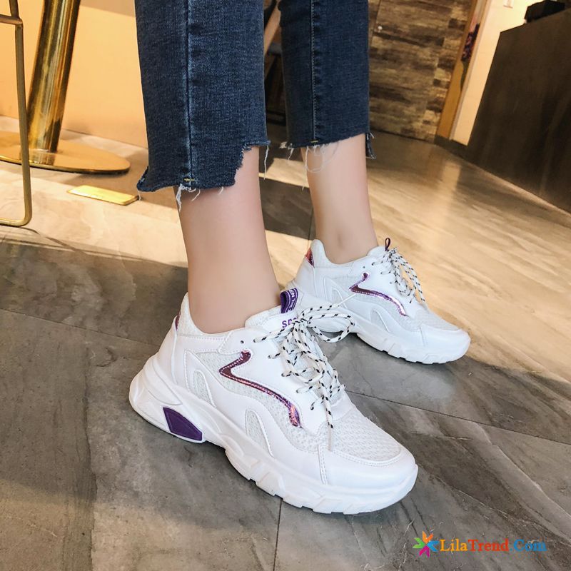 Weiße Schuhe Damen Sneaker Erhöht Weiß Schuhe Niedrig Sportschuhe Günstig