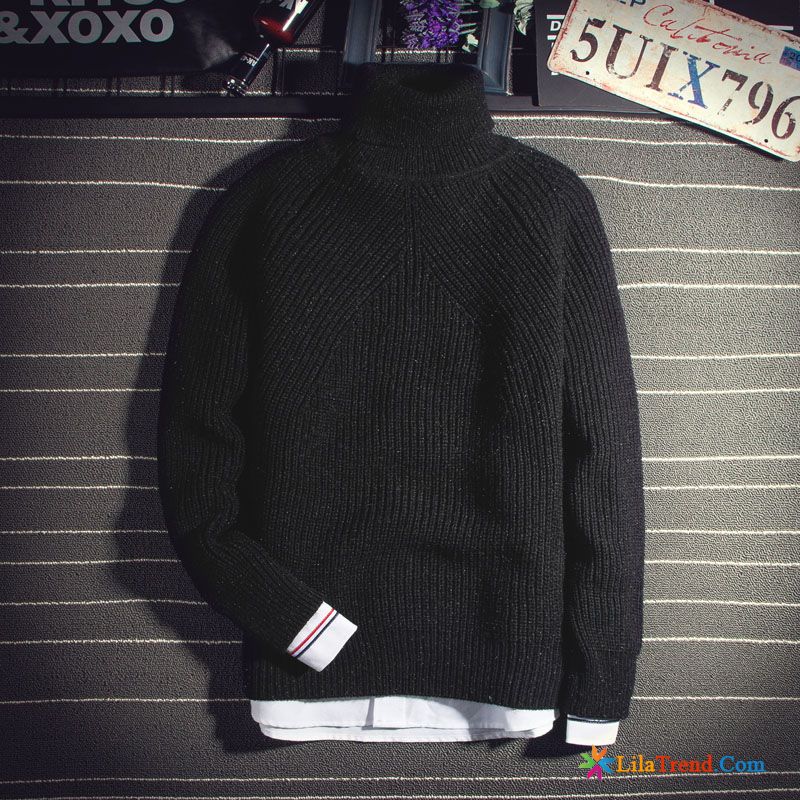 Weißer Pullover Herren Unteres Hemd Rollkragen Schüler Schlank Pullovers Kaufen