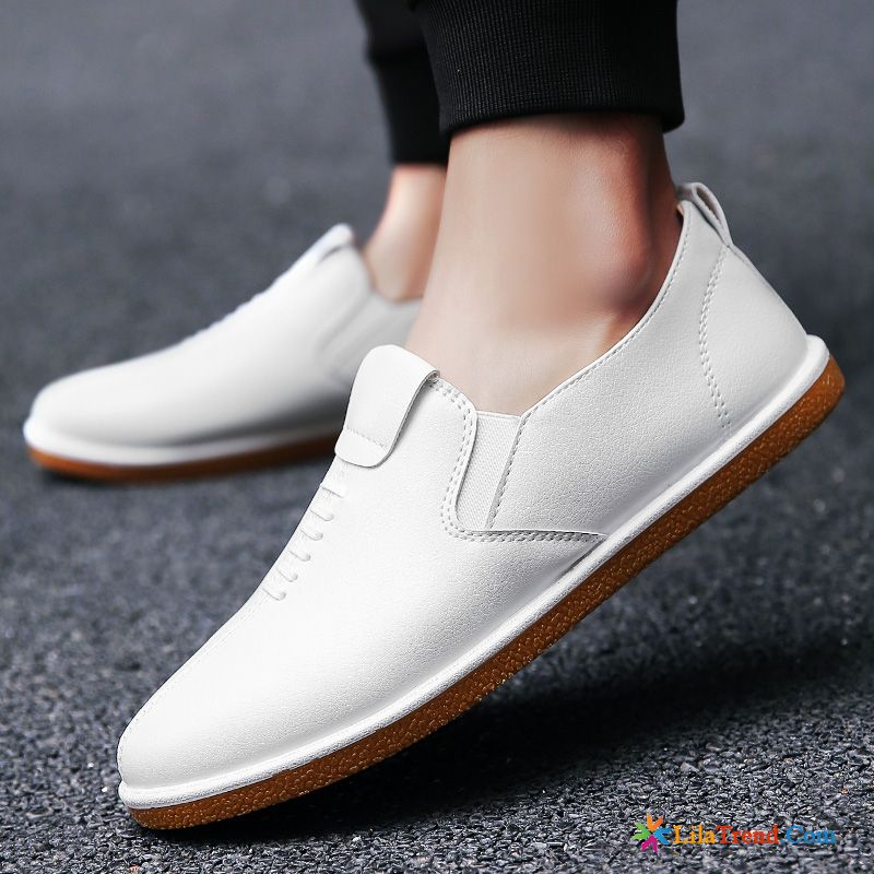 Wildleder Halbschuhe Herren Blond Casual Halbschuhe Faul Lederschuhe Skaterschuhe Günstig