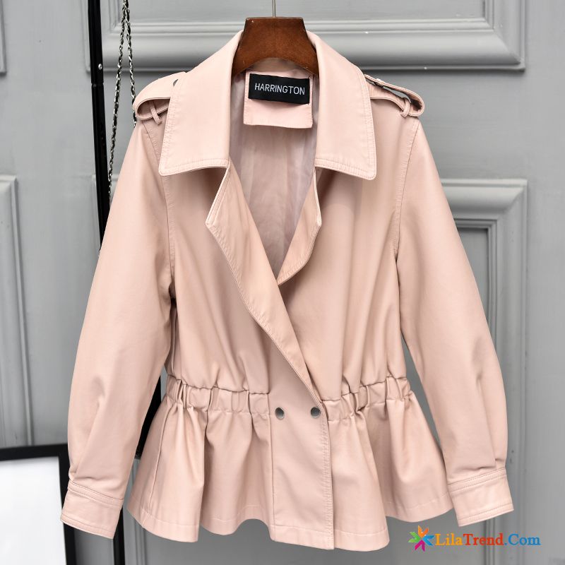 Winter Lederjacke Damen Kaufen Damen Stehkragen Lederjacke Überzieher Weiß Günstig