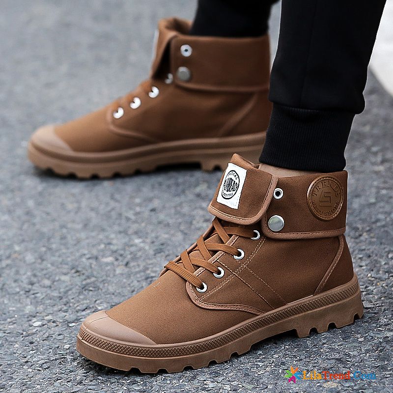 Winterschuhe Herren Sneaker Dunkel Herbst Winter Martin Stiehlt Hohe Segeltuch Günstig