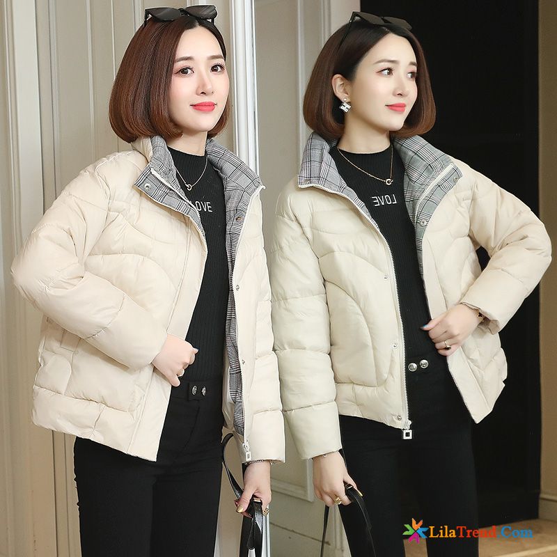 Übergangsjacke Damen Grau Trend Baumwolle Gemütlich Lange Ärmel Winter Kaufen