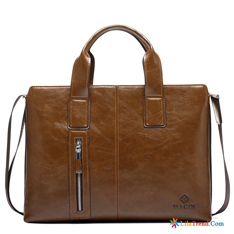 Aktentasche Herren Herren Dateipaket Handtaschen Fein Laptoptasche Billig