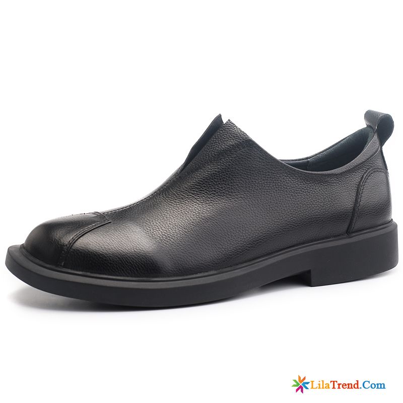 Ausgefallene Schuhe Herren Casual Neue Slip-on Lederschuhe Weiche Sohle Günstig