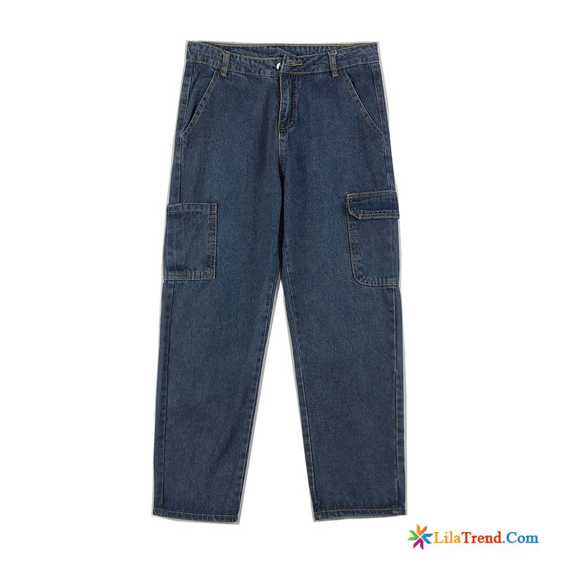 Billige Herren Jeans Feder Allgleiches Jeans Hosen Werkzeugbau Sale