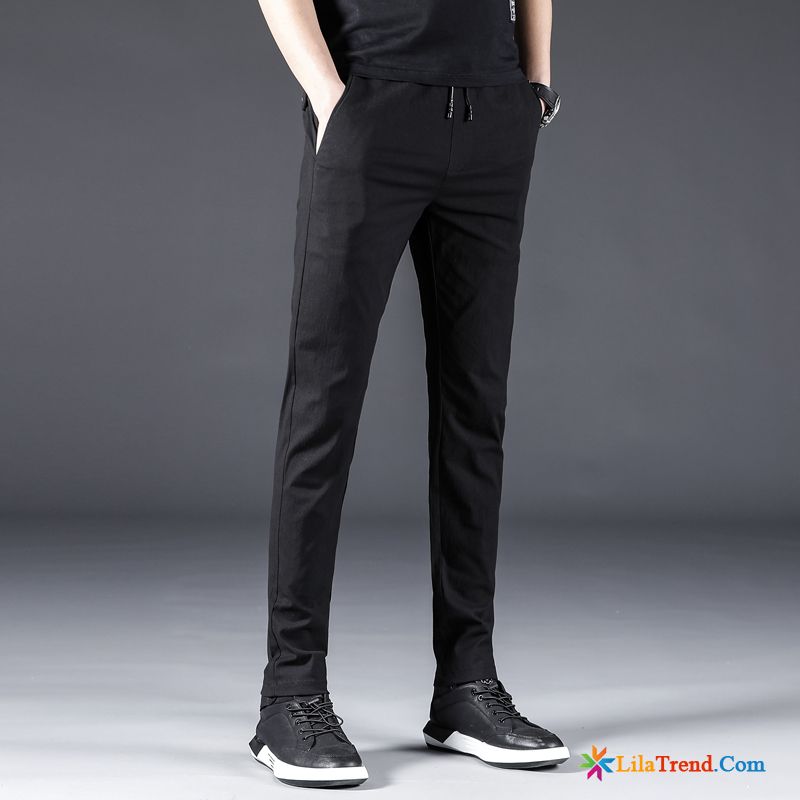 Cordhose Herren Slim Fit Schwarz Neu Trend Feder Hosen