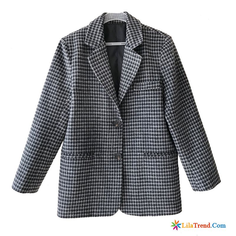 Damen Blazer Größentabelle Anzüge Feder Herbst Grau Damen Kaufen