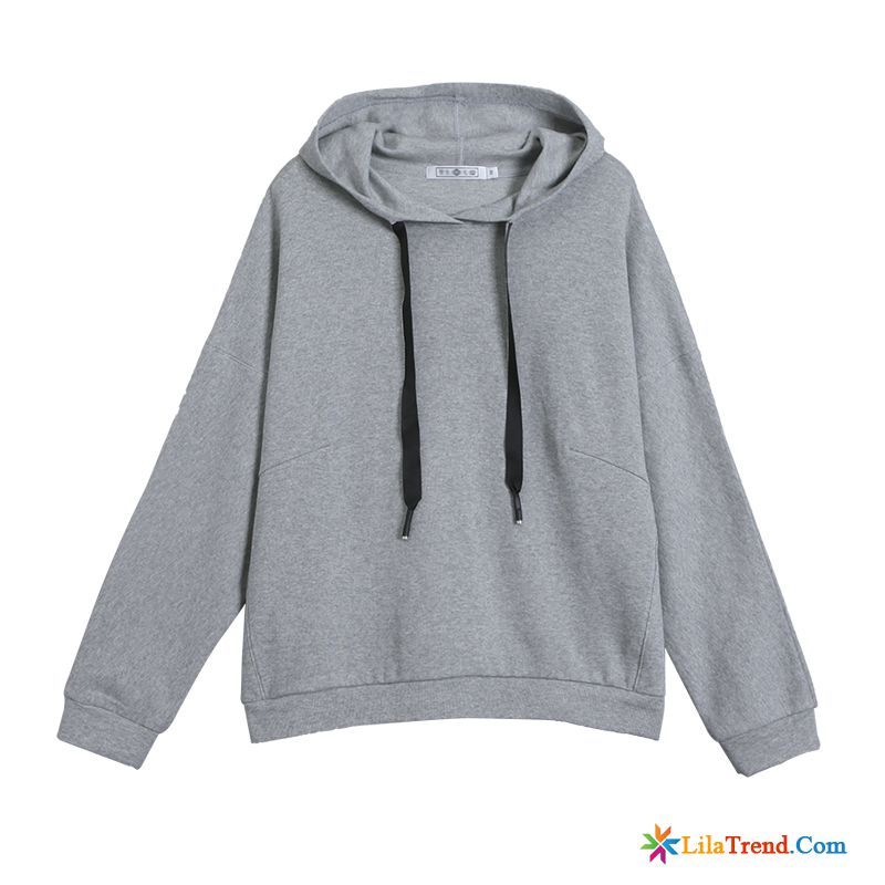 Dicke Wollkapuzenpullis Damen Weiss Hoodies Mantel Mit Kapuze Lose Feder Günstig