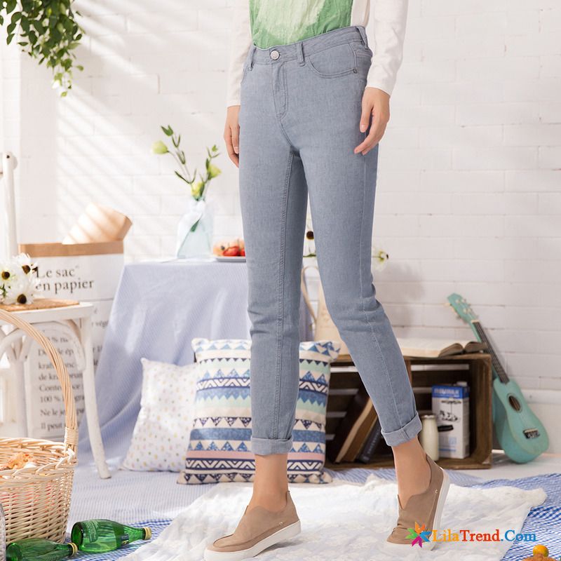 Günstige Jeanshosen Retro Leinen Neu Jeans Bleistift Hose Günstig