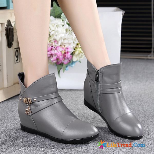 Halbstiefel Damen Flach Farbenreich Damen Flache Keilschuhe Kurze Stiefel Schuhe