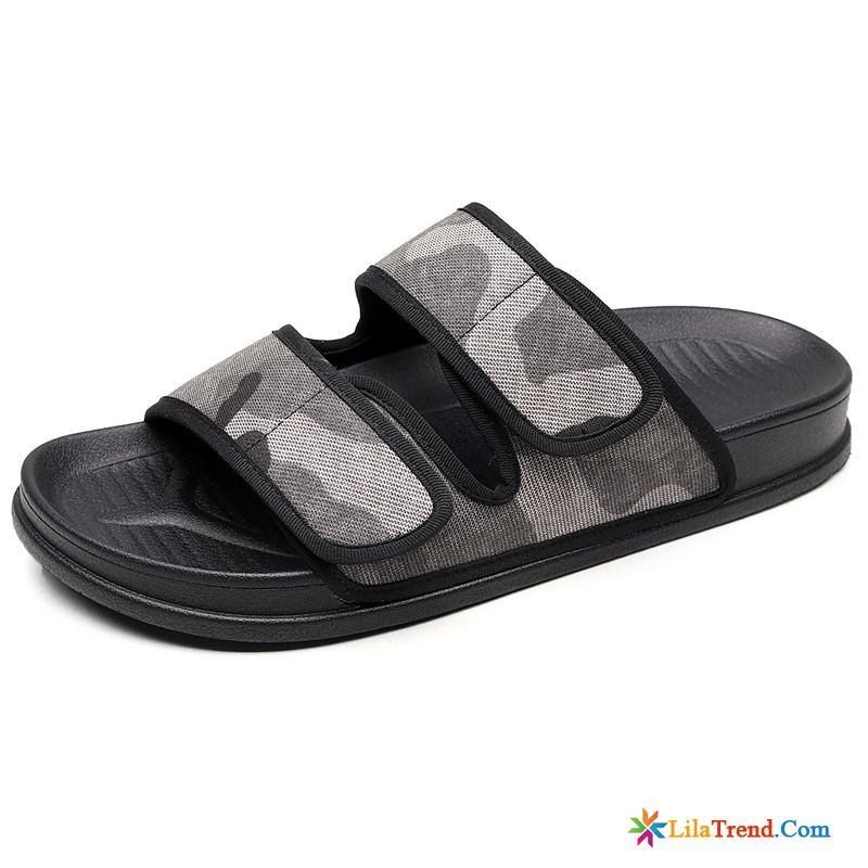 Hausschuhe Herren Absatz Strand Schwarz Weiche Sohle Casual Sandalen Rabatt