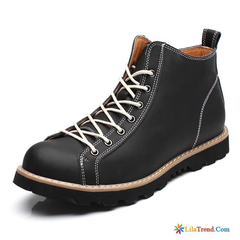 Herren Boots Style Grau Hohe Reitstiefel Casual Schuhe Jugend Günstig