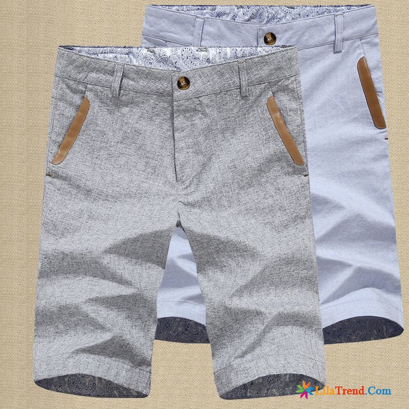 Herren Chino Kurze Hosen Günstig Dunkelbraun Schlank Freizeit Strand Herren Kurze Hose Kaufen