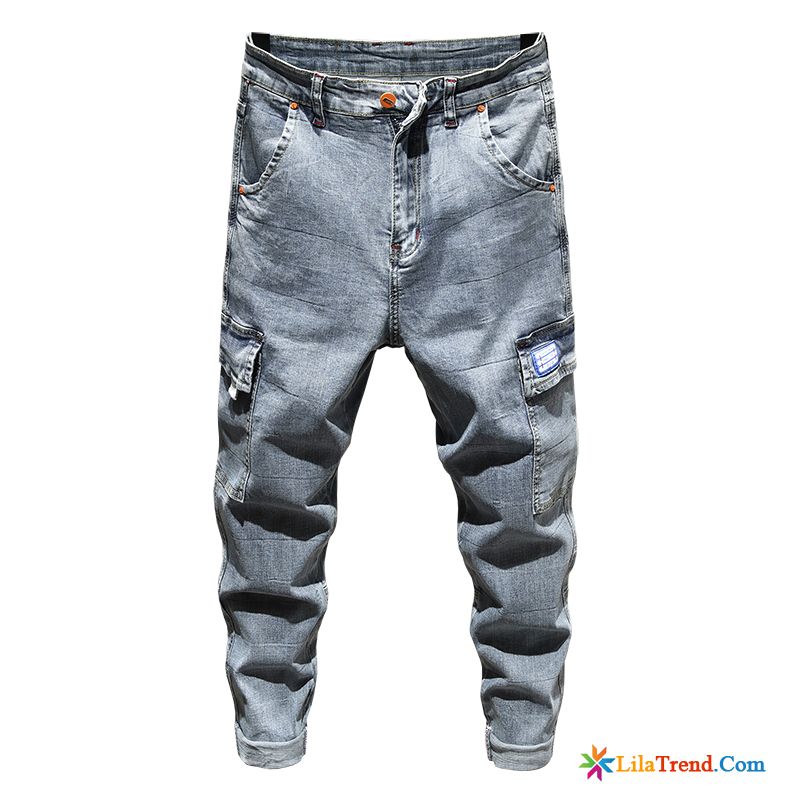 Herren Hose Mit Gummibund Schlank Hosen Jeans Lose Harlan Kaufen