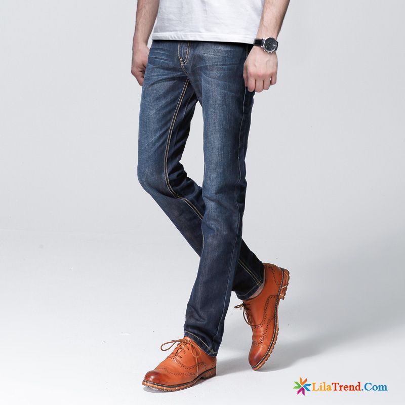 Herren Jeans Günstig Herren Freizeit Schlank Middle Waisted Trend Billig