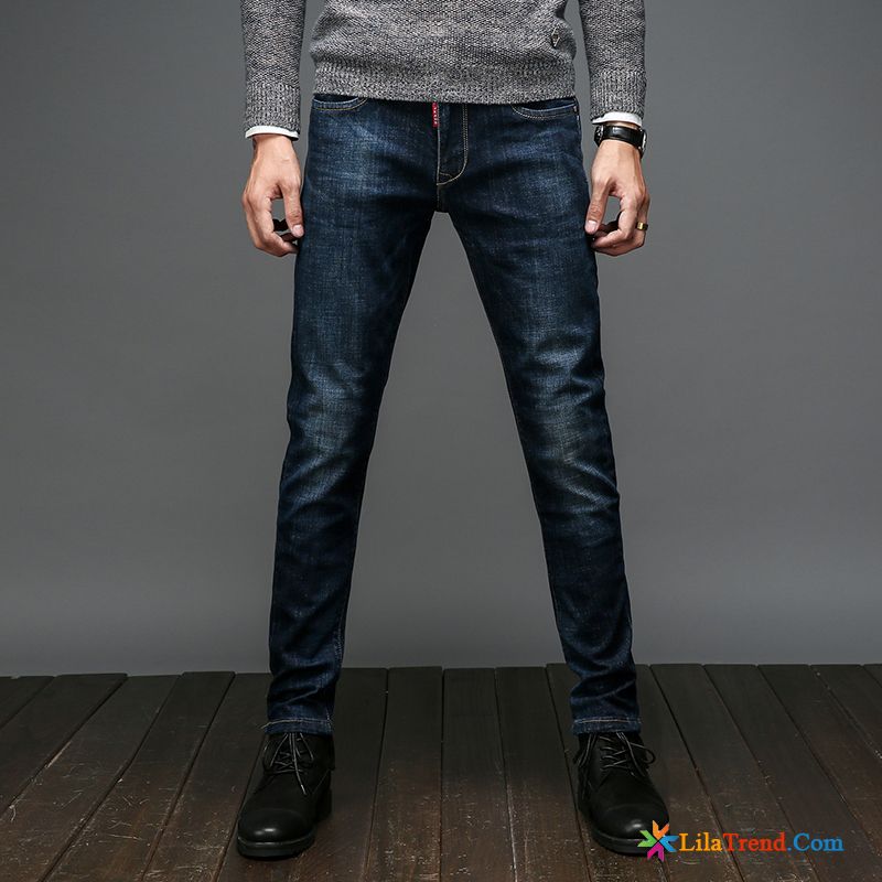 Herren Jeans Relaxed Fit Gelb Herbst Gerade Hosen Lange Freizeit Kaufen