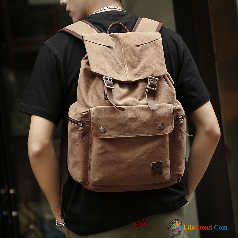 Herren Rucksäck Vintage Das Neue Rucksack Schulranzen Trend Laptoptasche Billig