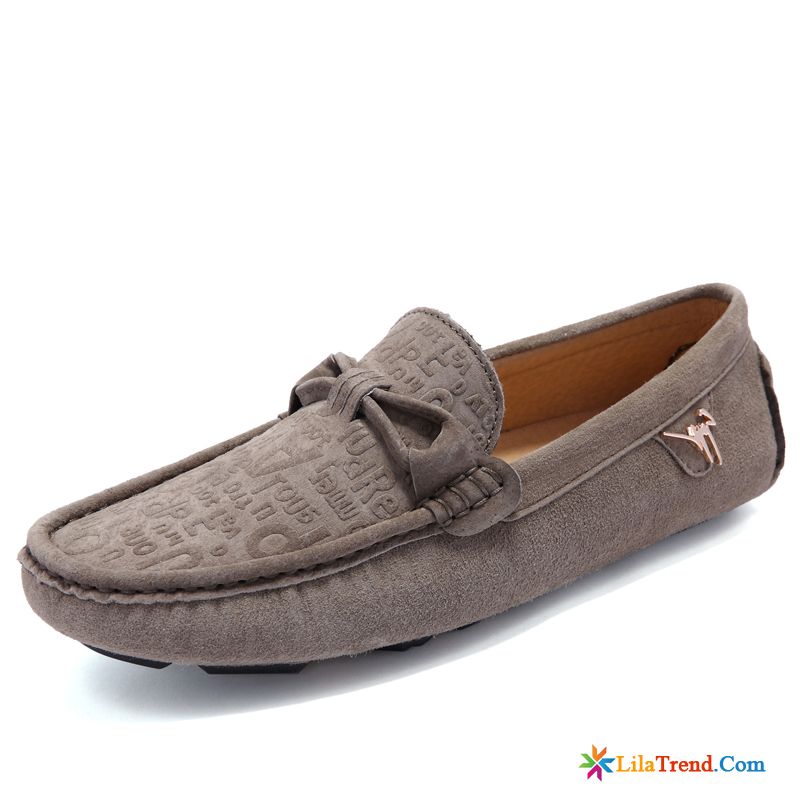 Herrenschuhe Wildleder Mokassins Herbst Fahrschuhe Slip-on Casual Günstig