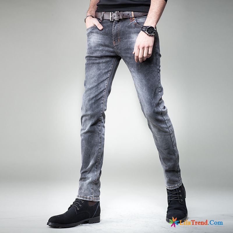 Jeans Bootcut Herren Jeans Elastisch Herren Dünn Schlank Günstig