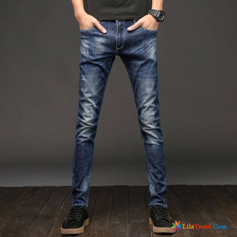 Jeans Herren Kurz Retro Herren Freizeit Trend Feder Günstig