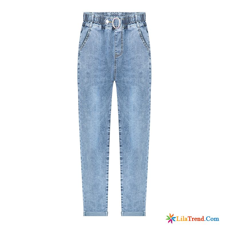 Jeans Online Bestellen Sommer Damen Schlank Hohe Taille Feder Verkaufen