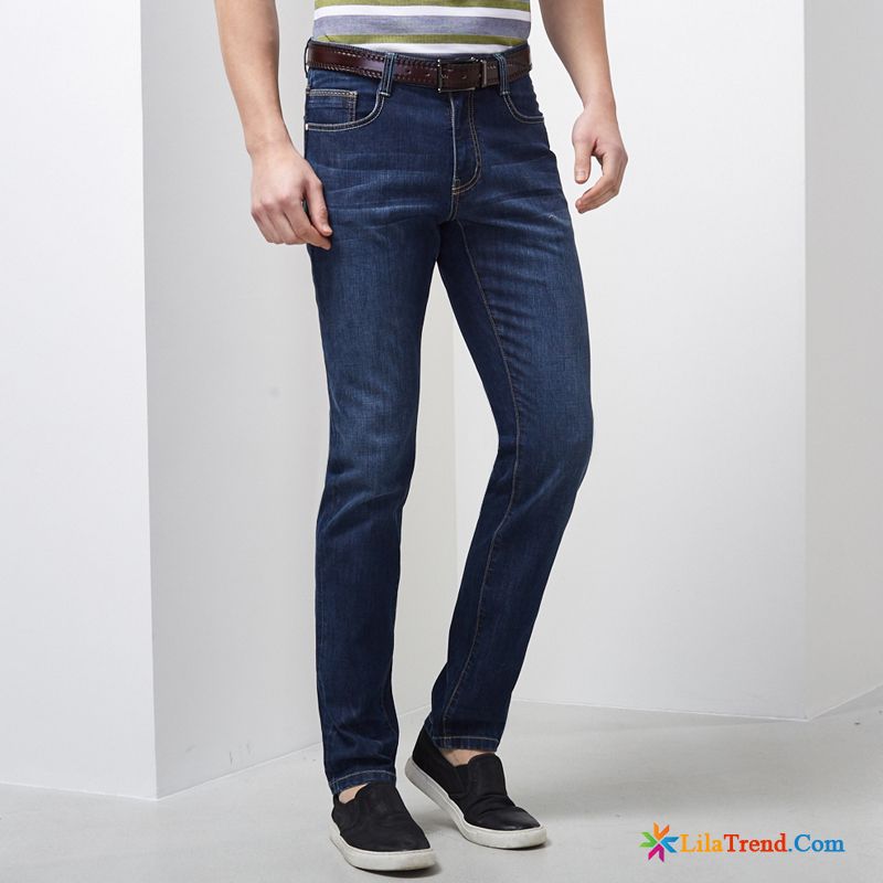 Jeans Straight Fit Herren Feder Mode Jeans Wolf Trend Günstig