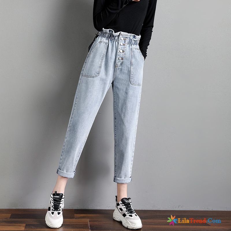 Kurze Jeanshosen Damen Schaltflächen Sortieren Jeans Spitze Neu Hohe Taille Kaufen