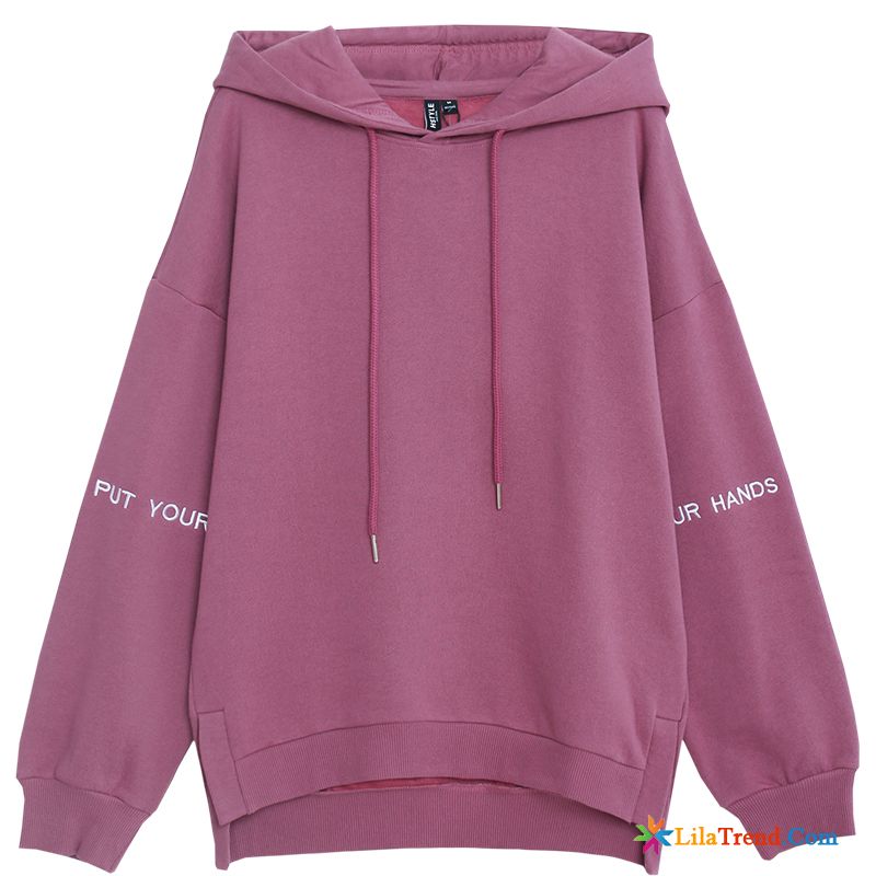 Lange Damen Kapuzenpullis Damen Lose Neu Hoodies Lila Günstig