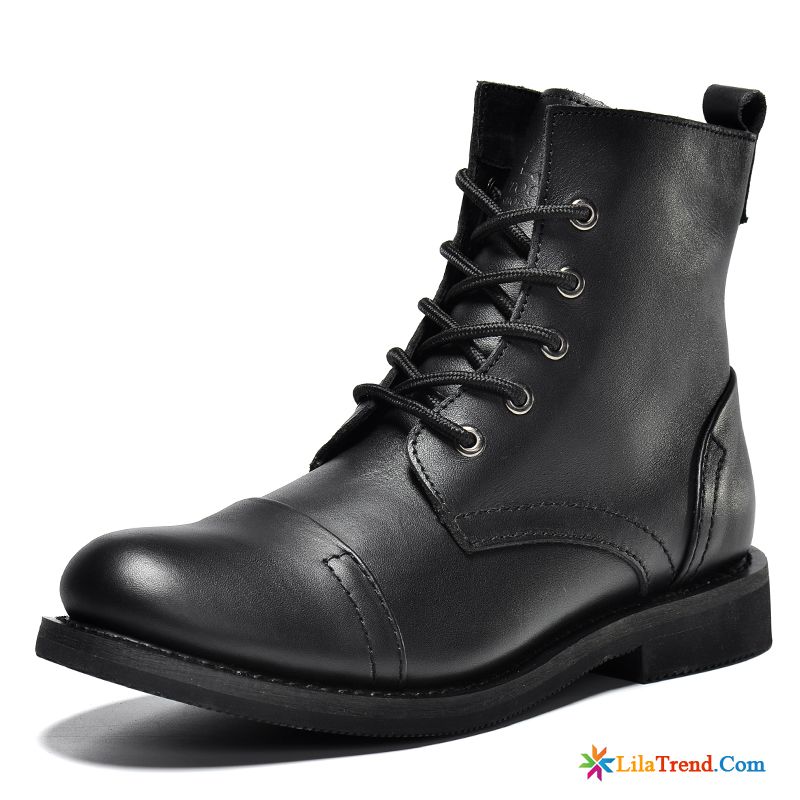 Lederstiefel Herren Braun Schuhe Martin Stiehlt Stiefel British Cargo Verkaufen