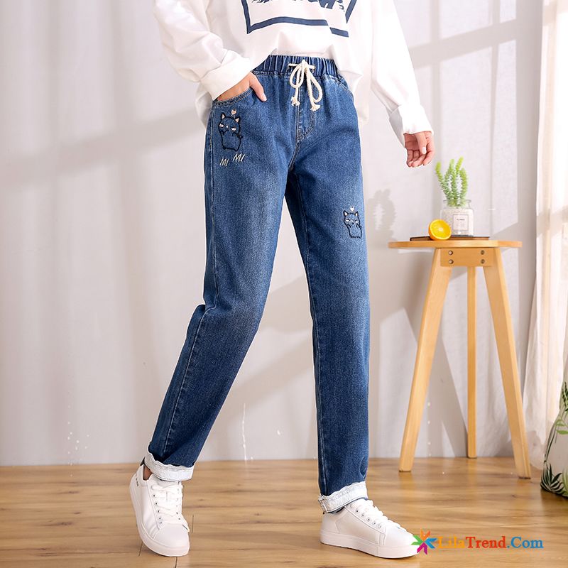 Leichte Sommerhose Viskose Lose Mädchen Jeans Damen Hoch Kaufen