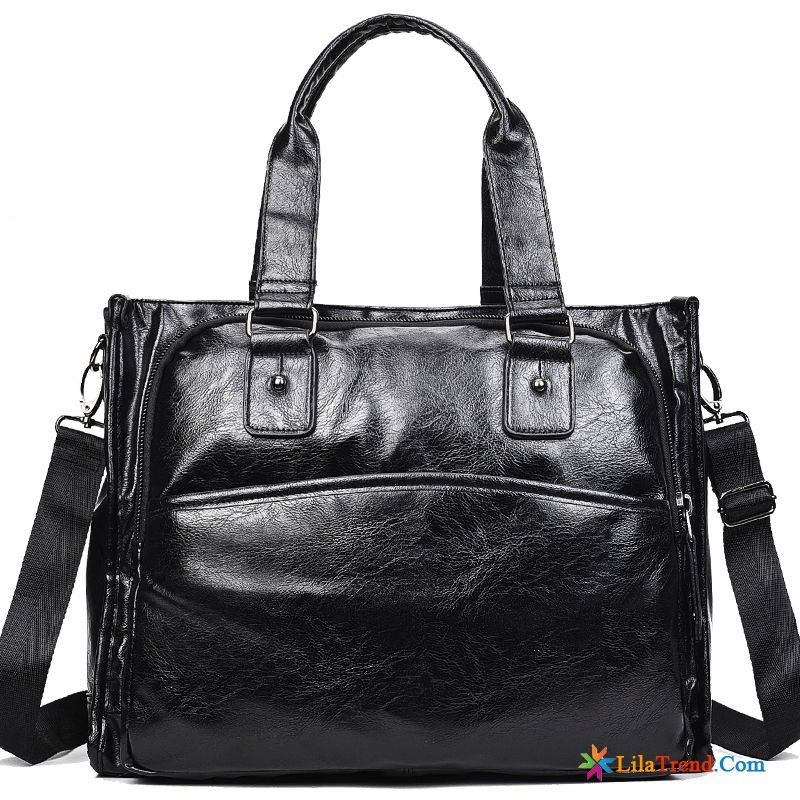 Messenger Tasche Herren Schultertaschen Schwarz Trend Messenger-tasche Geschäft Billig