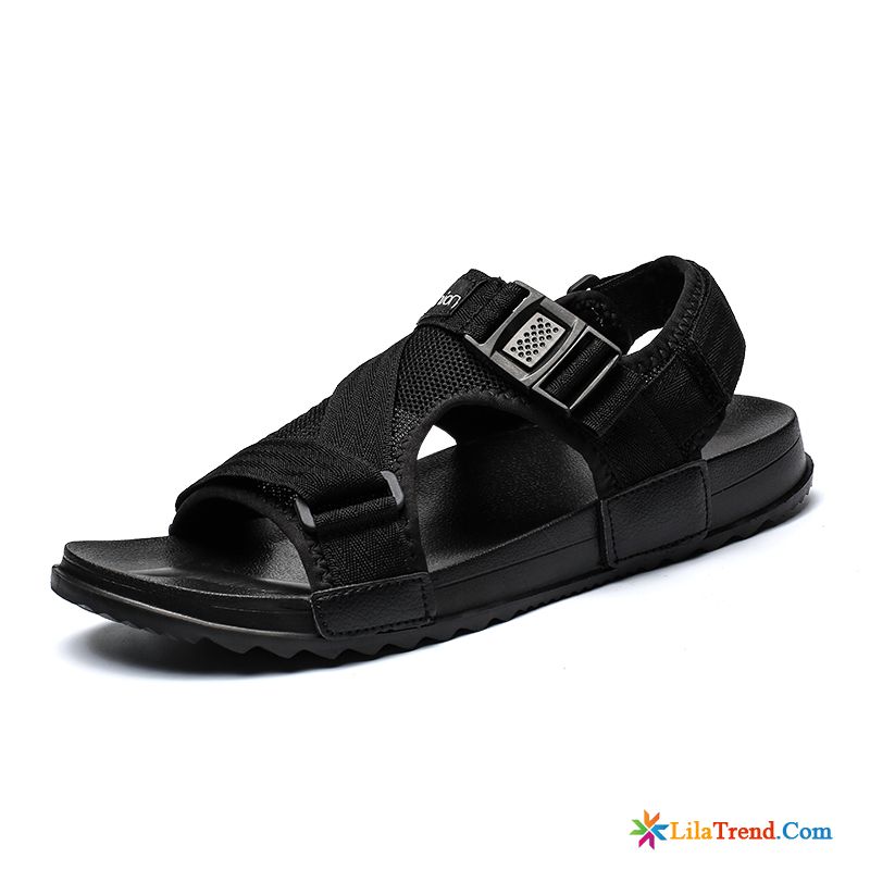 Moderne Sandalen Herren Hausschuhe Strand Schwarz Trend Schuhe