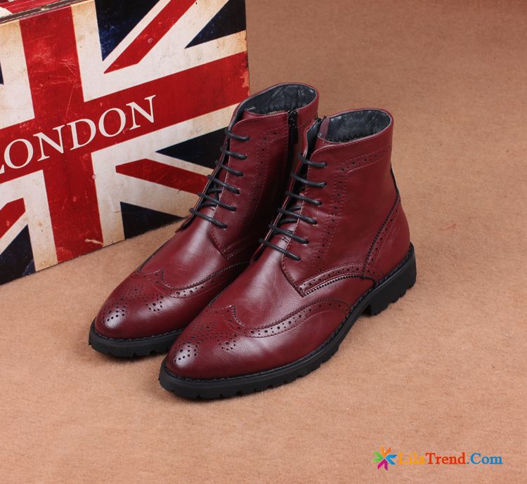 Männer Schuhe Boots Kurze Stiefel Retro Herbst Hohe British Günstig