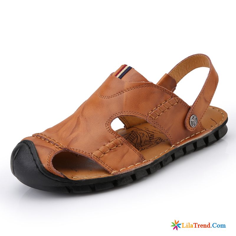 Outdoor Sandalen Frauen Leder Sandalen Strand Echtleder Trend Kaufen