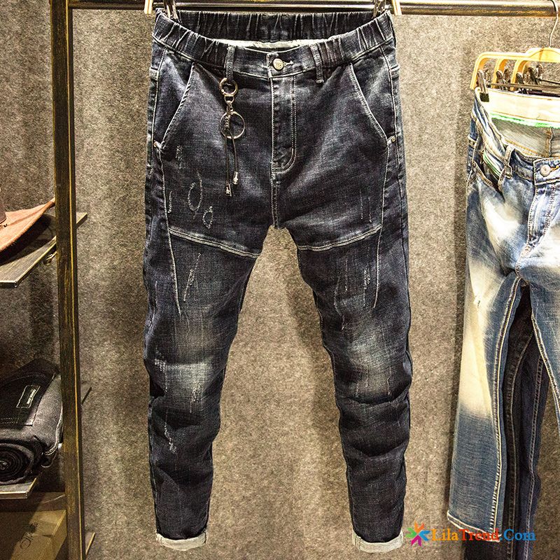 Preiswerte Jeans Herren Herbst Große Größe Feder Herren Blau