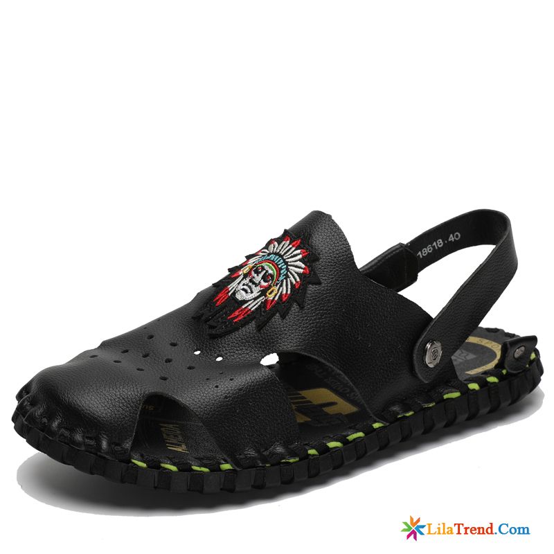 Sandalen Kaufen Herren Hellfarbig Outwear Pantolette Große Größe Schuhe Trend Günstig